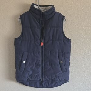 Carter's Dark Blue Kids Vest with Orange Zipper